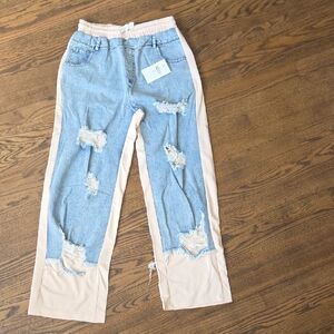 Denim Sweatpants